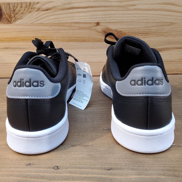 NEW Adidas Advantage Tennis Core Black - Picture 4 of 7